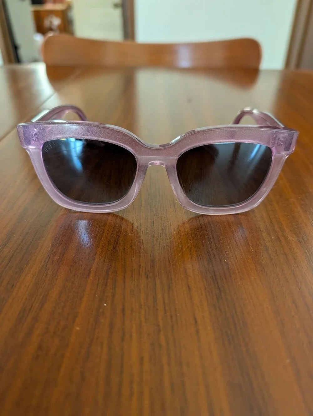 DIFF Eyewear Carson Clear Square Sunglasses with Black/Silver Lenses